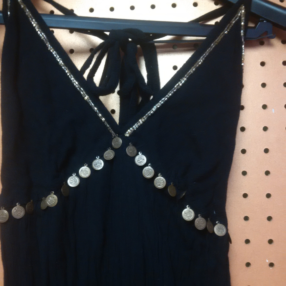 Boho Belly Dancer Halter Tie Maxi